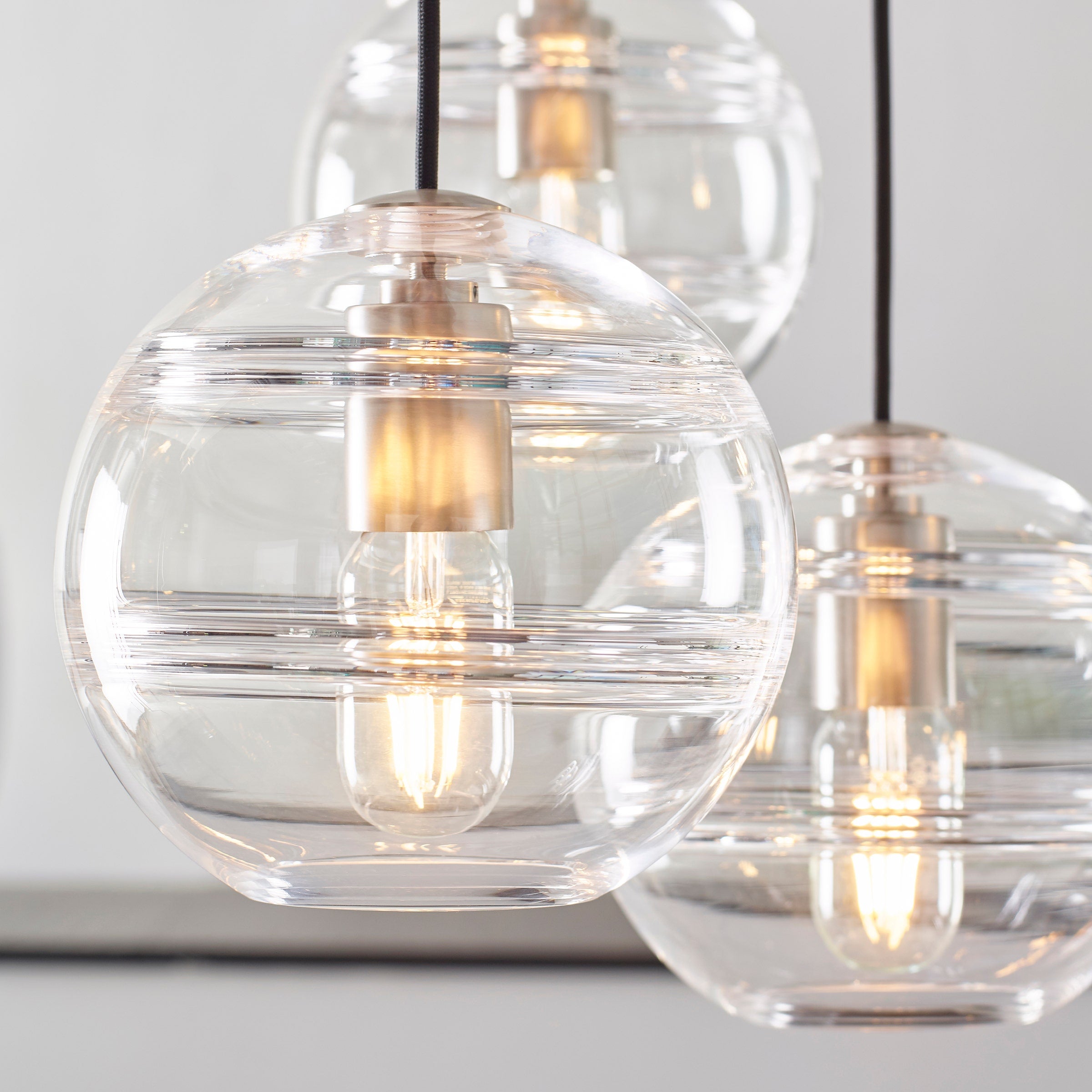 Sedona Single Chandelier Single Clear Satin Nickel 2700K 90 CRI t14 led 90 cri 2700k 120v