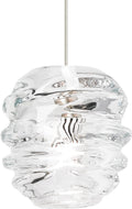 Audra Pendant | Satin Nickel | Clear Glass Bulb(s) Included