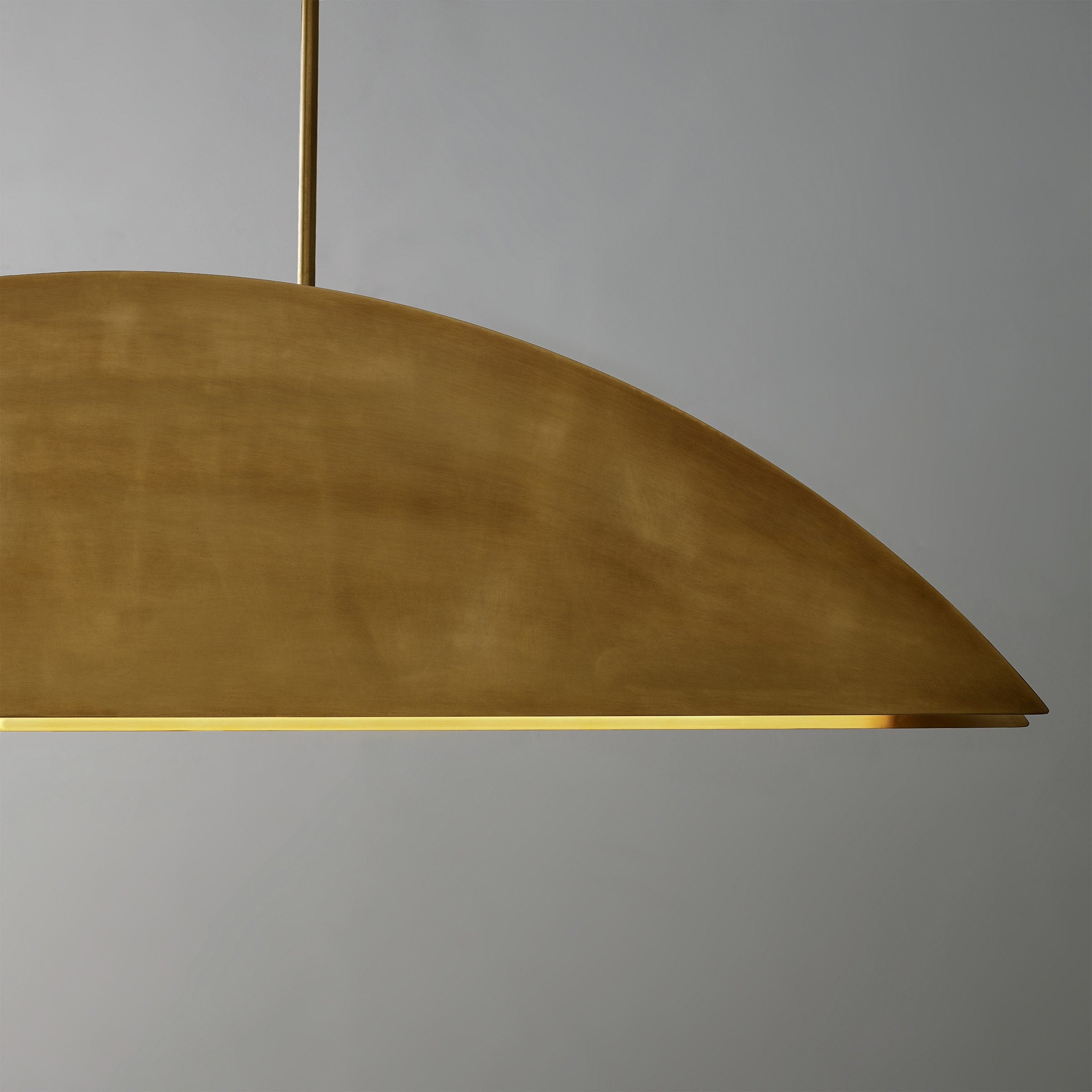 Bau 50 Linear Suspension Natural Brass 3000K 90 CRI integrated led 90 cri 3000k 120v