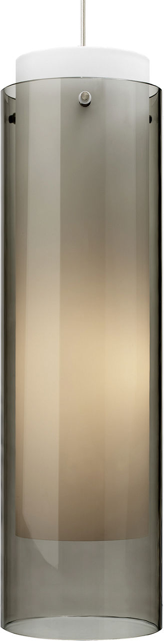 Echo Grande Pendant | Satin Nickel | Transparent Smoke Glass Bulb(s) Included