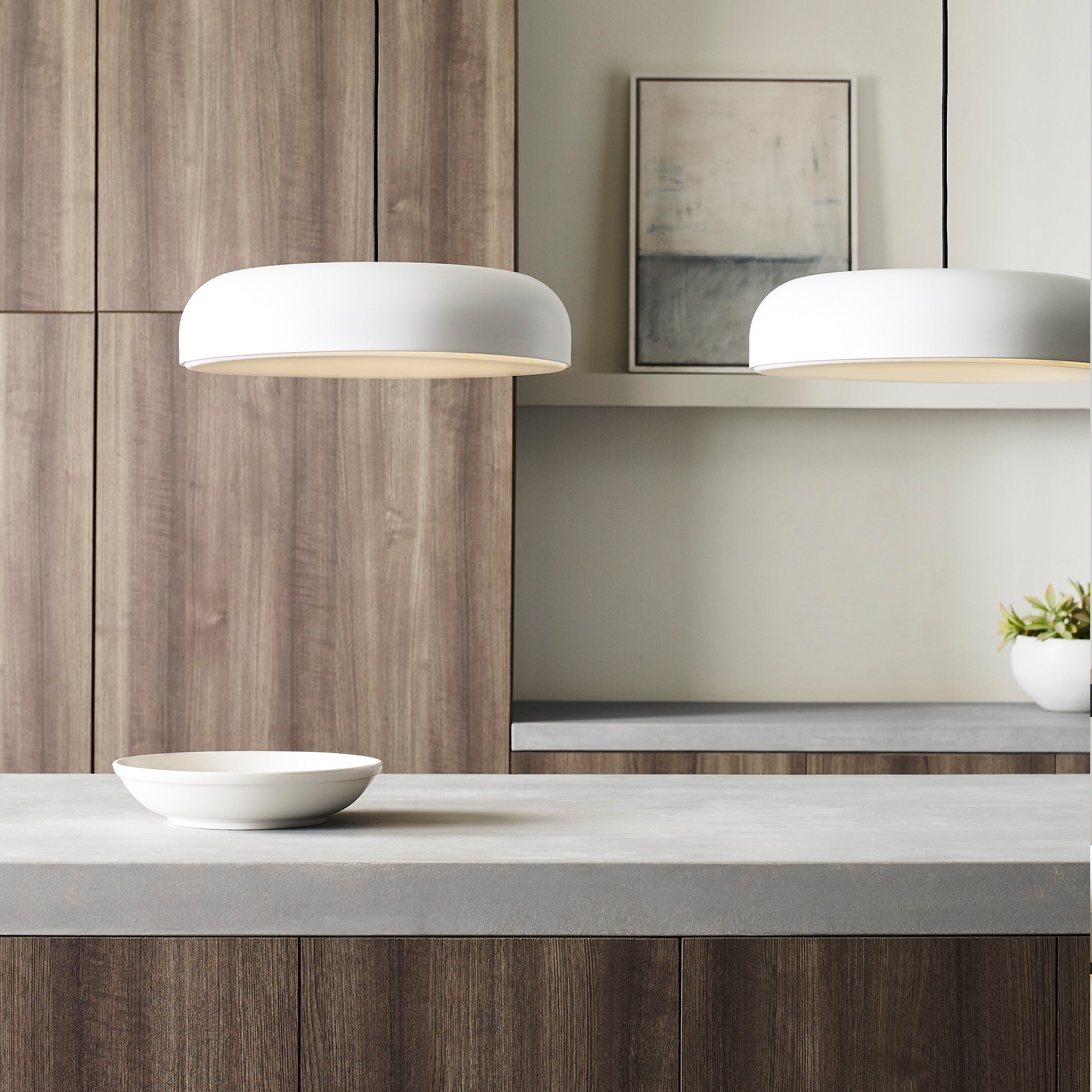 Kosa 18 Pendant matte White 3000K 90 CRI integrated led 90 cri 3000k 120v-277v unv