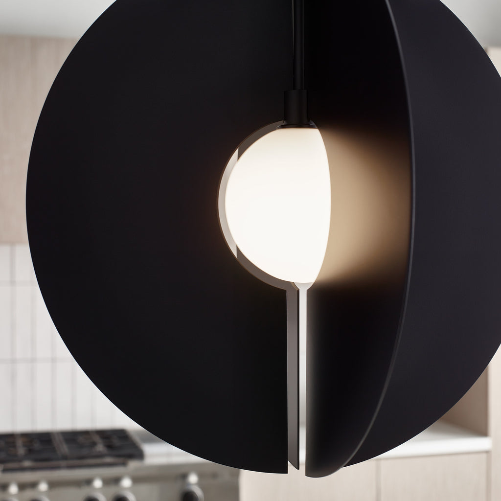 Orbel Round Pendant Matte Black 3000K 90 CRI bi-pin g9 led 90 cri 3000k 120v