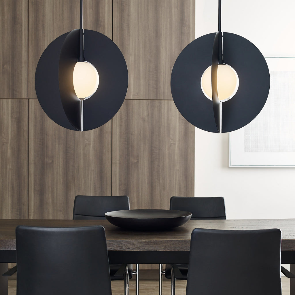 Orbel Round Pendant Matte Black 3000K 90 CRI bi-pin g9 led 90 cri 3000k 120v