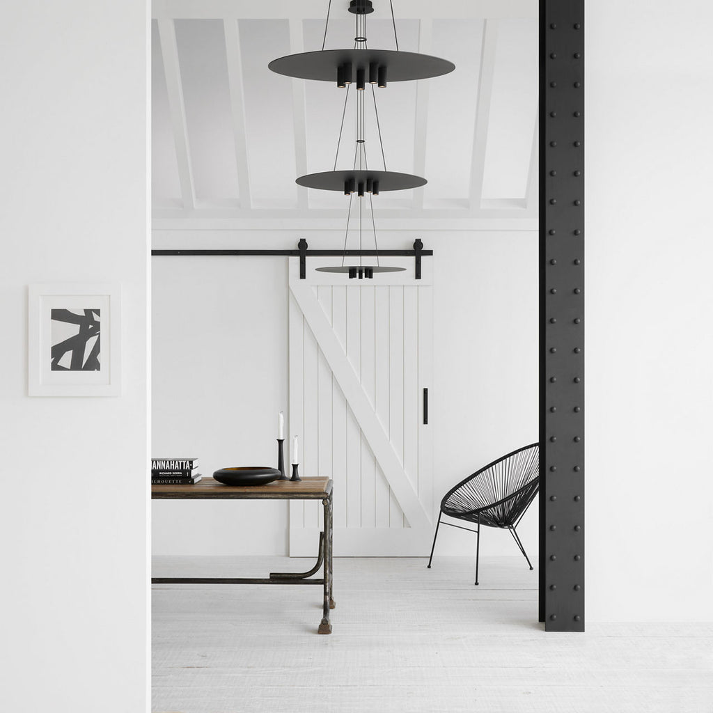Ponte 22 Pendant Nightshade Black 3000K 90 CRI integrated led 90 cri 3000k 277v