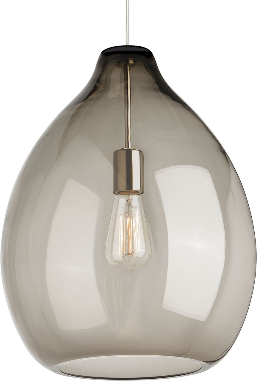 Quinton Pendant Smoke Satin Nickel 2700K 90 CRI st19 led 90 cri 2700k 120v (t24)