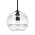 Sedona Medium Pendant | Clear Nightshade Black Bulb Not Included