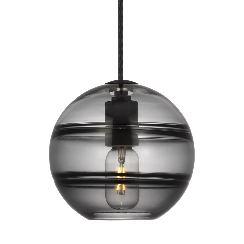 Sedona Medium Pendant Transparent Smoke Nightshade Black T14 LED 90 CRI 2700K 120V