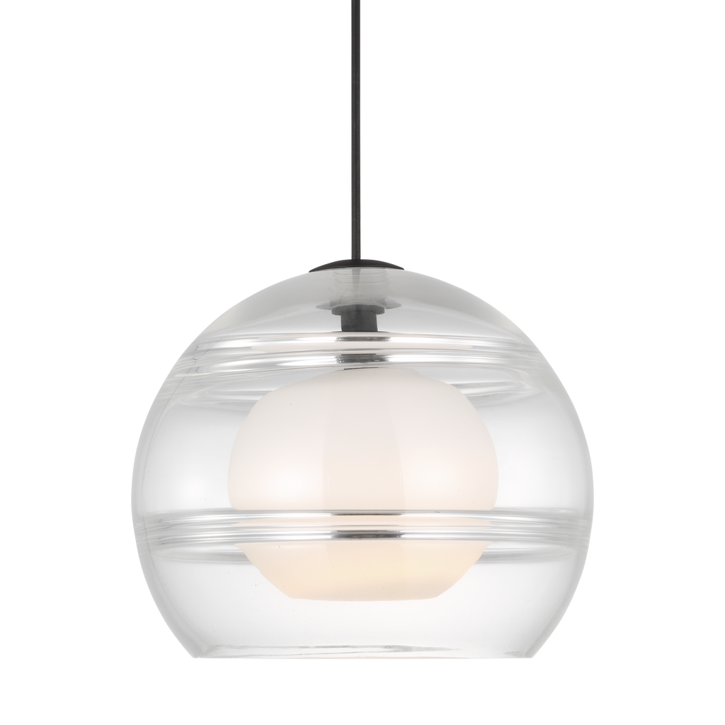 Sedona Large Pendant | Clear Nightshade Black Bulb Not Included
