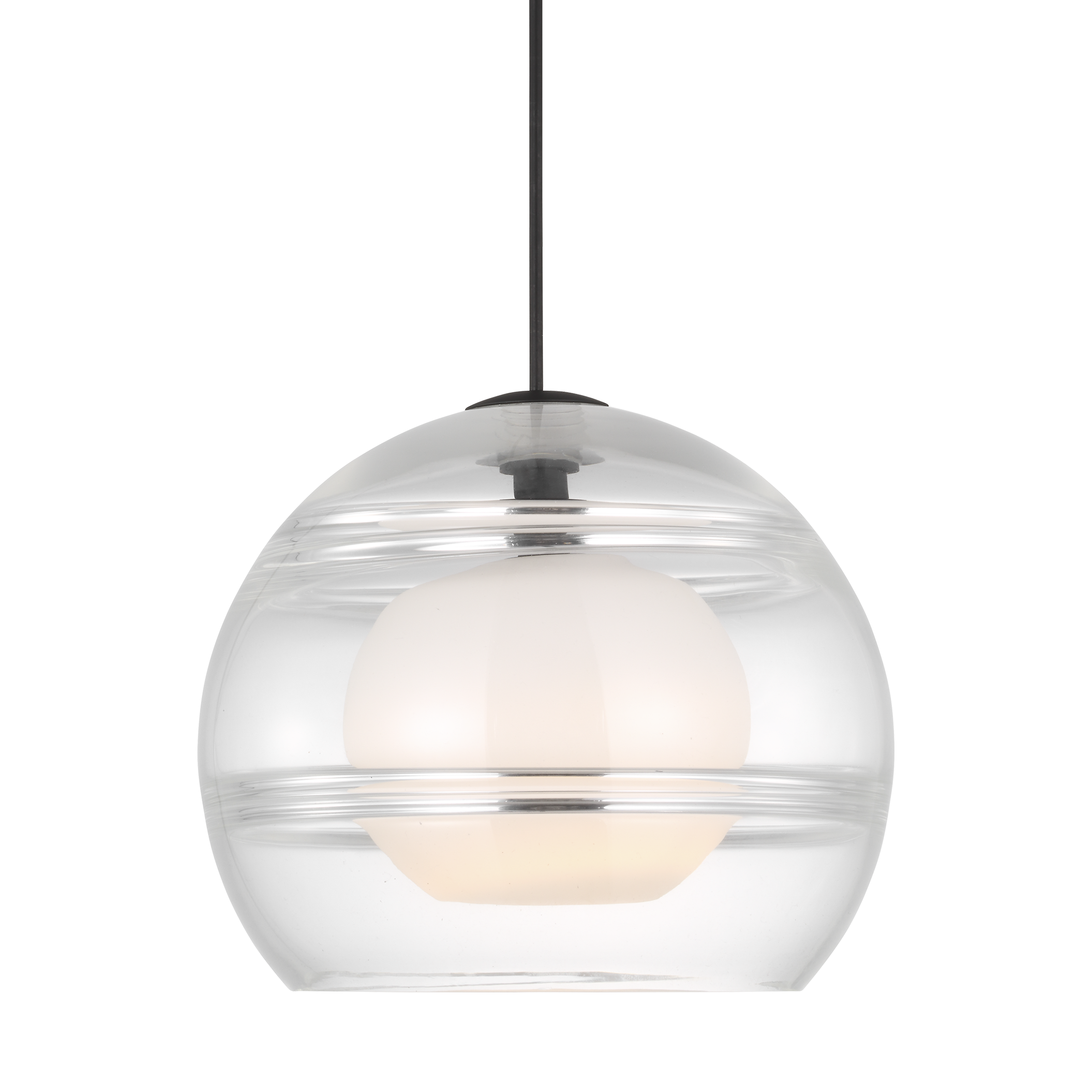 Sedona Large Pendant | Clear Nightshade Black Bulb Not Included