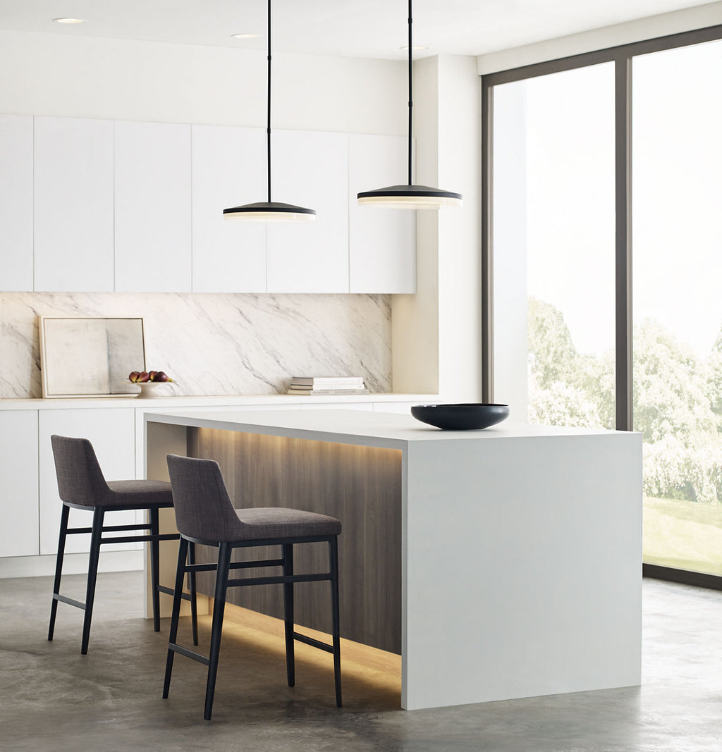 Wyatt Large Pendant Nightshade Black 3000K 90 CRI integrated led 90 cri 3000k 120v-277v unv