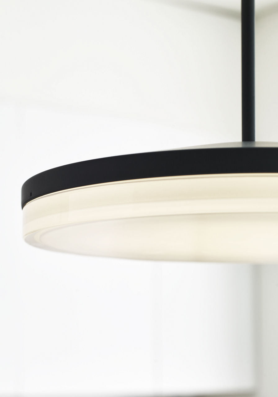 Wyatt Large Pendant Nightshade Black 3000K 90 CRI integrated led 90 cri 3000k 120v-277v unv