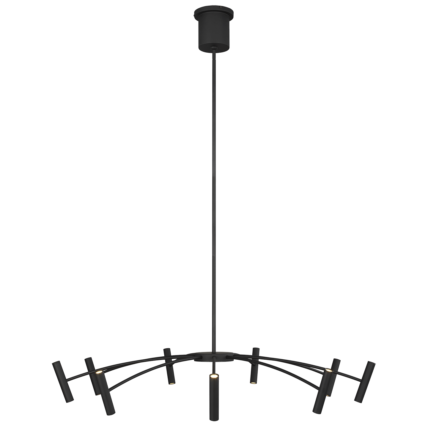 Aerial 40 Chandelier Matte Black 3000K 90 CRI integrated led 90 cri 3000k 120v