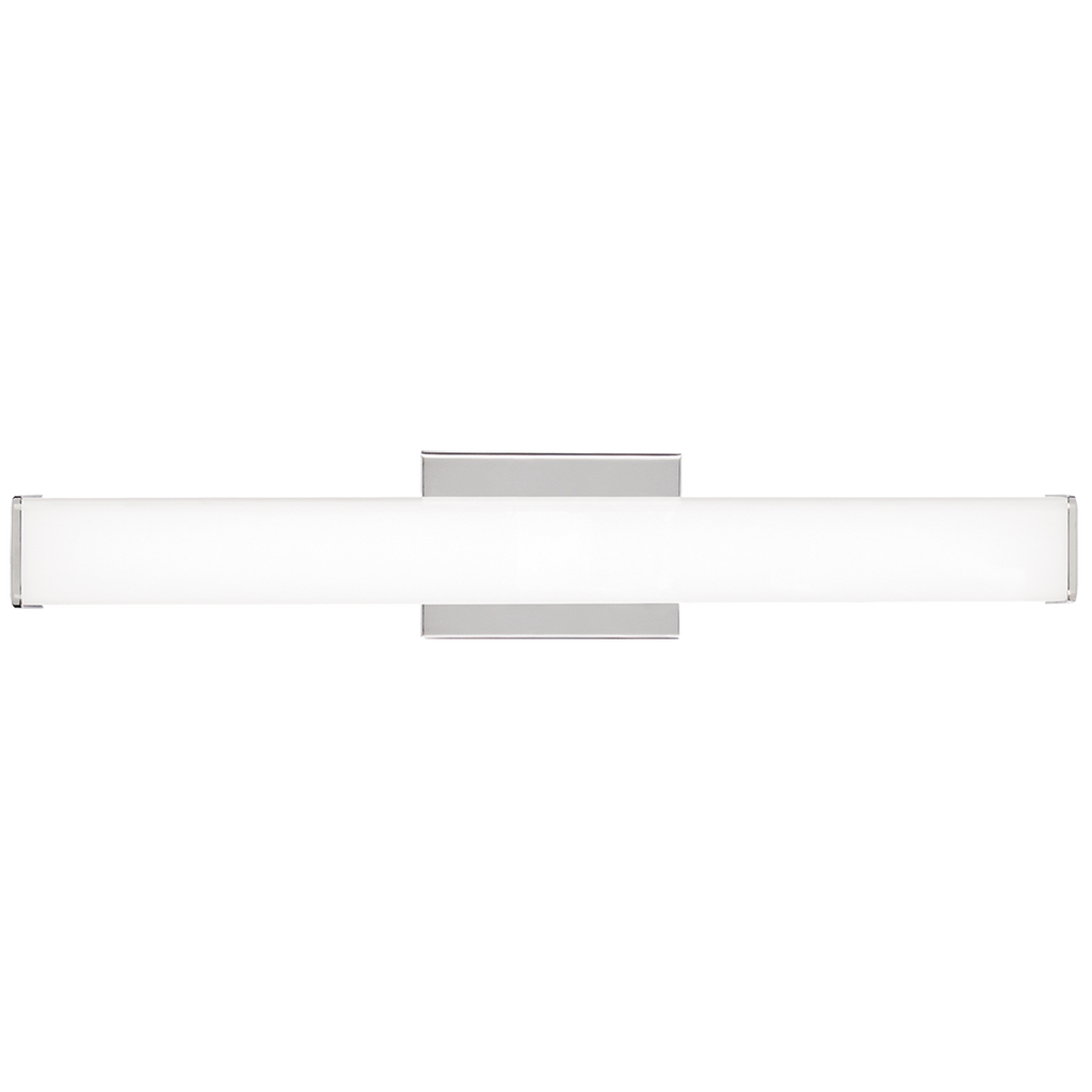 Lynn 25 Bath White Glass Satin Nickel LED 3000K 90 CRI90 cri 3000k 120v