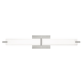 Metro Bath White Glass satin nickel 3000K 90 CRI led 90 cri 3000k 120v