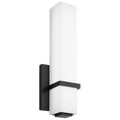 Milan 13 Bath 13" Small White Glass dark Bronze LED 3000K 90 CRI90 cri 3000k 120v