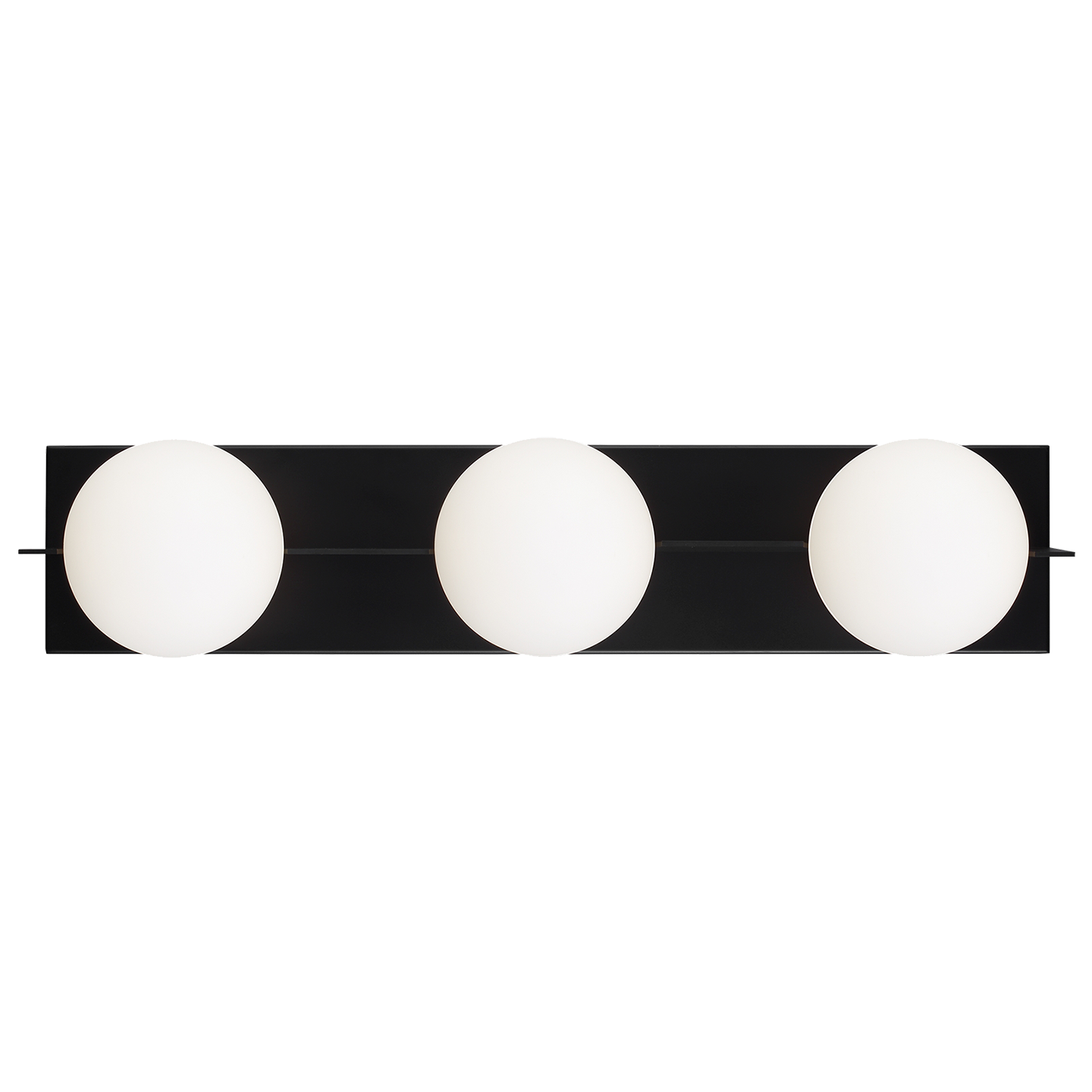Orbel 3-Light Bath 3 Light Matte Black Bulb Not Included