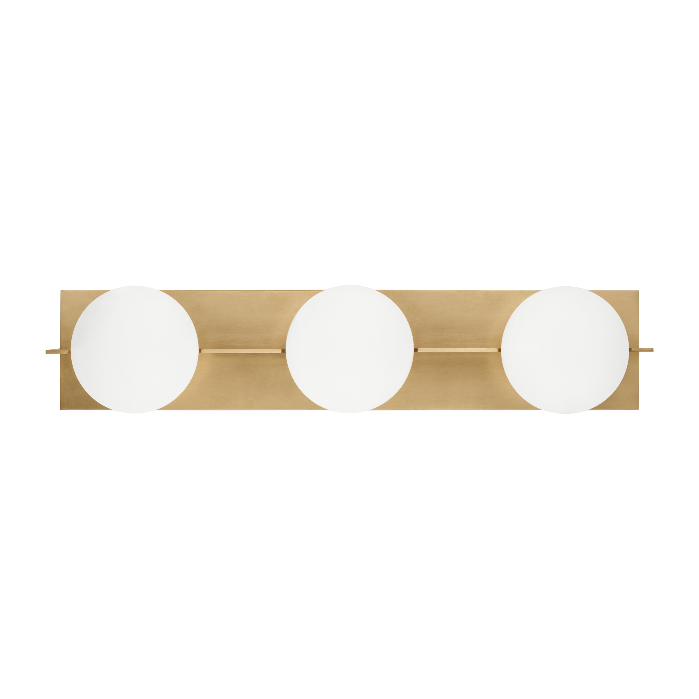 Orbel 3-Light Bath 3 Light Natural Brass LED 90 CRI Bi-Pin G9 3000K 120V