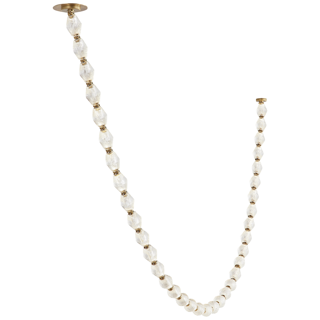Collier 108 Chandelier Natural Brass Integrated LED 90 CRI 2700K 120V (Remote)