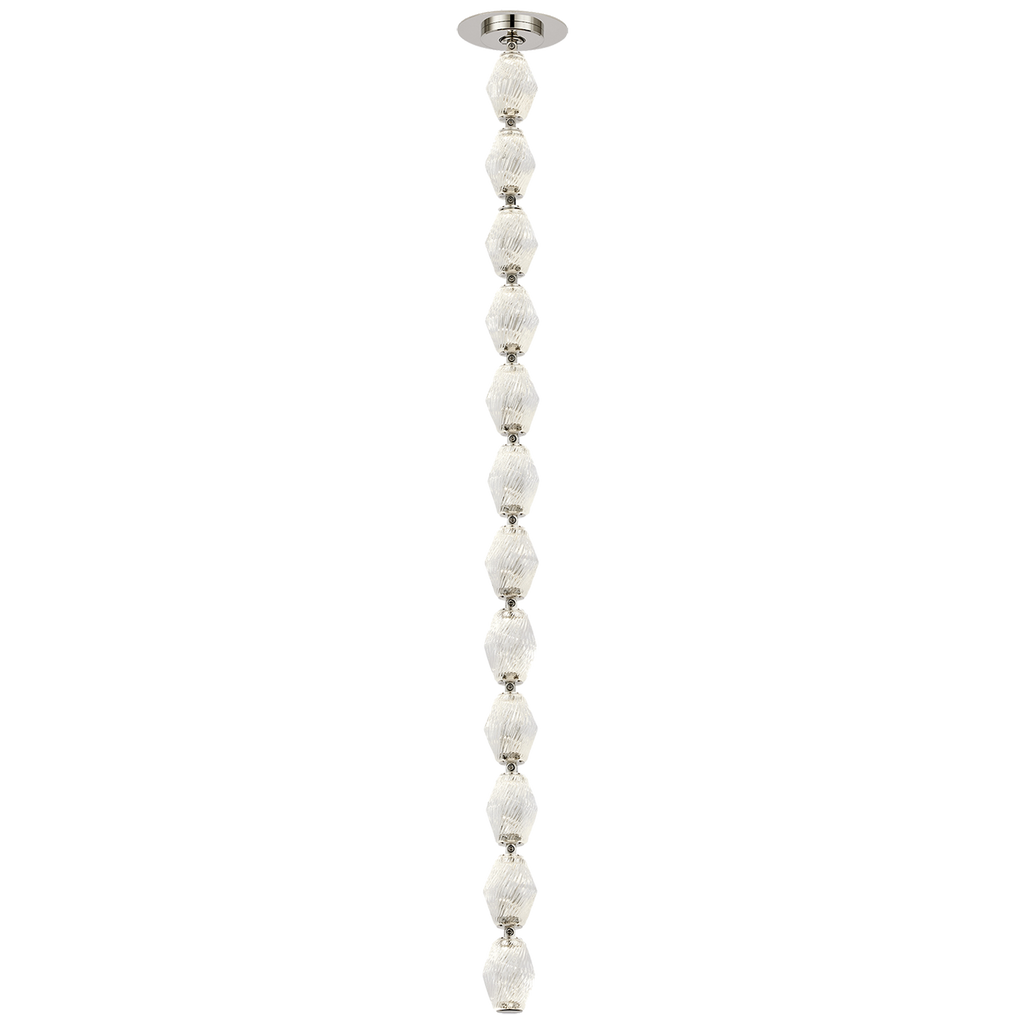 Collier 36 Pendant Polished Nickel LED 90 CRI 3000K 120V (Remote)