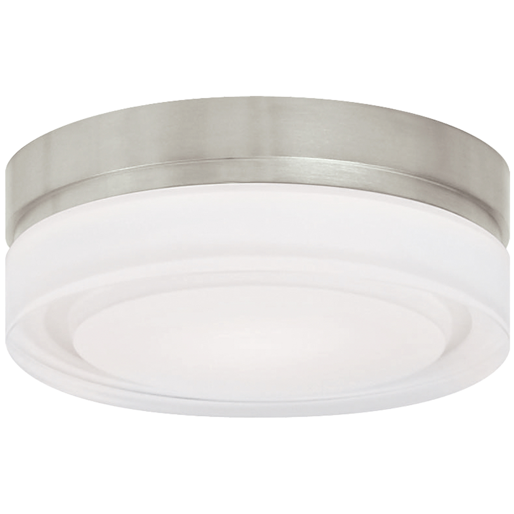 Cirque Small Flush Mount Small Satin Nickel LED 2700K 90 CRI 90 cri 2700k 120v-277v