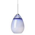 Alina Pendant | Antique Bronze | Steel Blue Glass FreeJack Bulb(s) Included