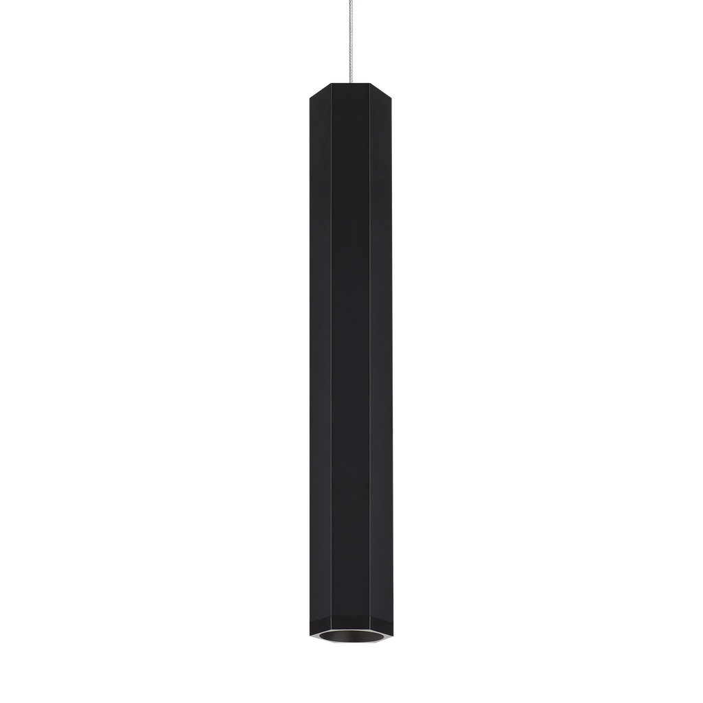 Blok Large Pendant | Matte Black and Satin Nickel |  FreeJack Bulb(s) Included