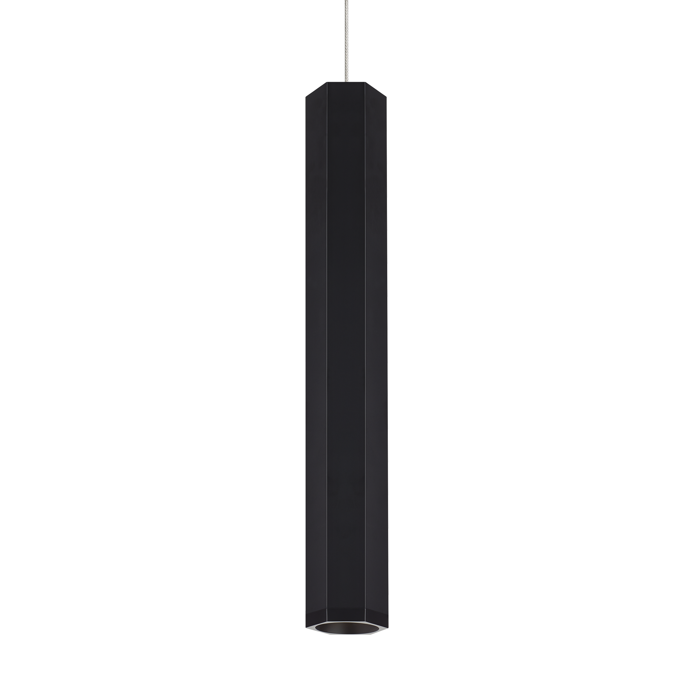 Blok Large Pendant | Matte Black and Satin Nickel |  FreeJack Bulb(s) Included