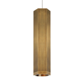 Blok Small Pendant | Aged Brass and Aged Brass |  FreeJack Bulb(s) Not Included