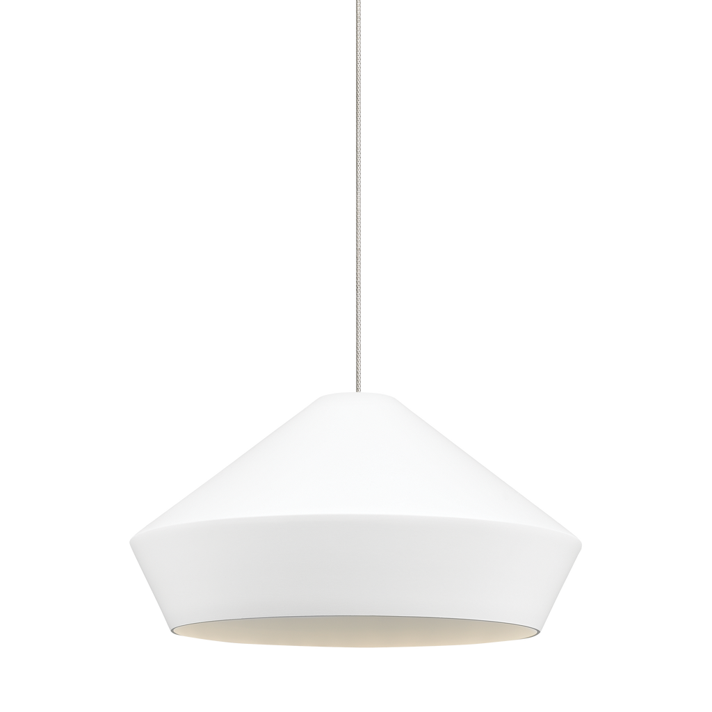 Brummel Pendant | Antique Bronze | Matte White FreeJack Bulb(s) Not Included