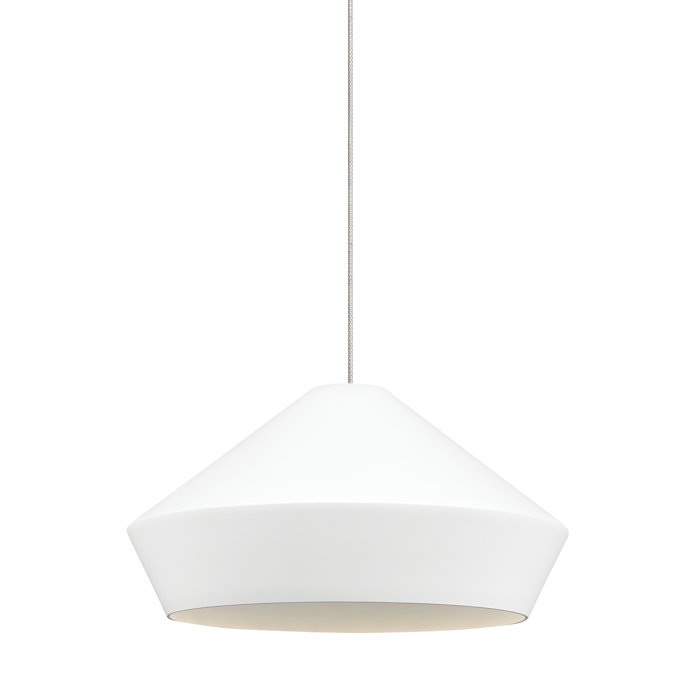 Brummel Pendant | Antique Bronze | Matte White FreeJack Bulb(s) Included