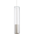 Captra Pendant | Satin Nickel | Clear glass FreeJack Bulb(s) Included