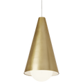 Joni Mini Pendant | Natural Brass | Frost Glass FreeJack Bulb(s) Included