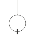 Mini Layla 13 Pendant | Nightshade Black | Aluminum FreeJack Bulb(s) Included