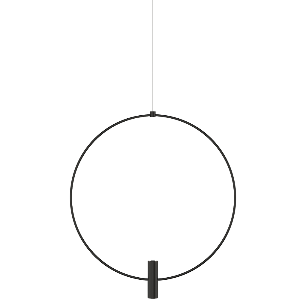 Layla Mini Large Pendant | Nightshade Black | Aluminum FreeJack Bulb(s) Included