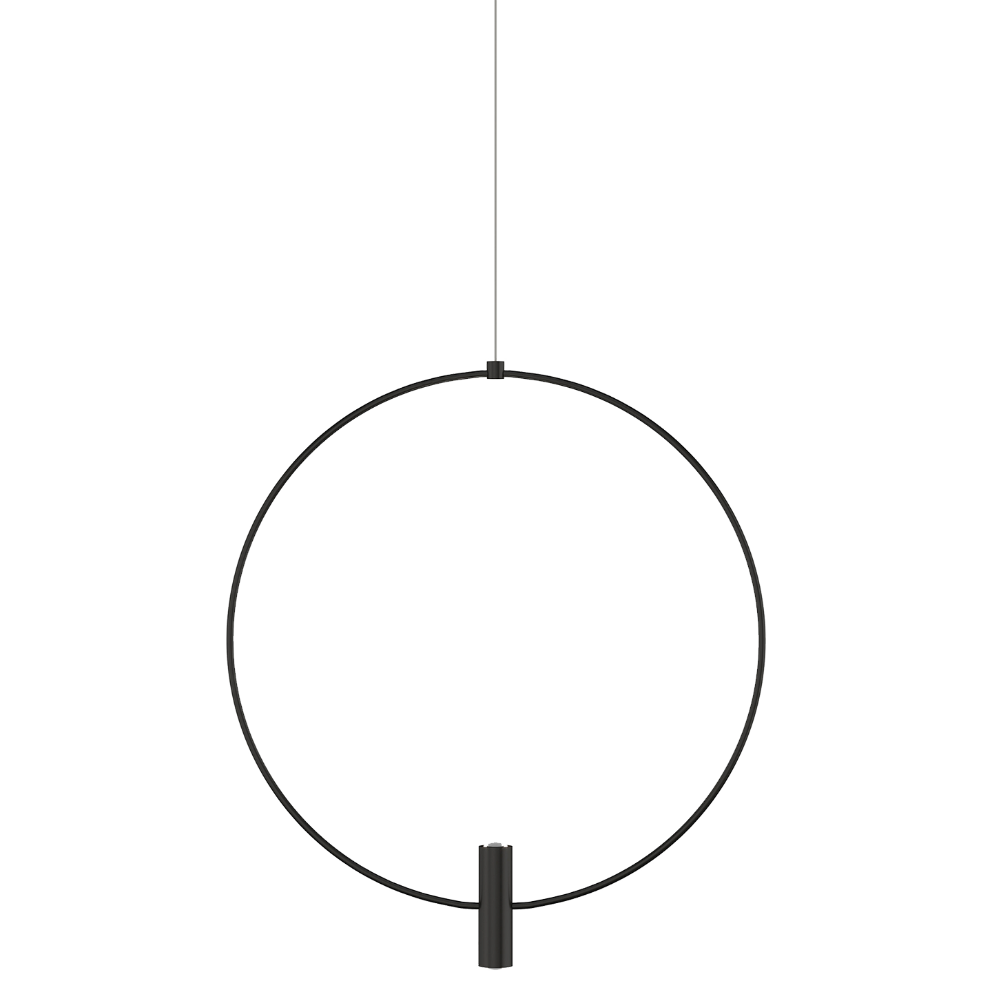 Layla Mini Large Pendant | Nightshade Black | Aluminum FreeJack Bulb(s) Included