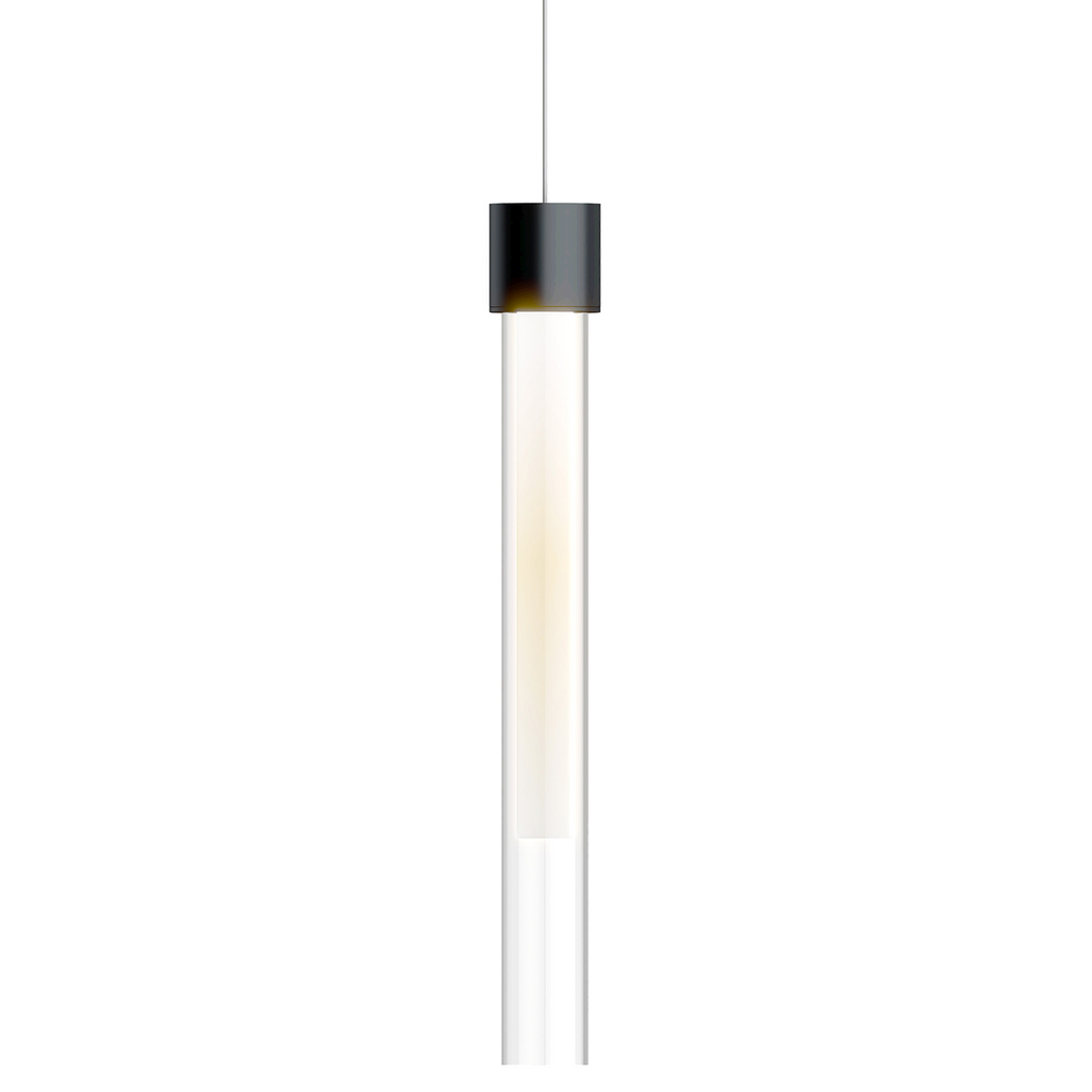 Mini Linger Pendant | Nightshade Black | Outer Glass | inner acrylic FreeJack Bulb(s) Included