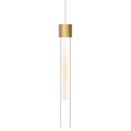 Mini Linger Pendant | Natural Brass | Outer Glass | inner acrylic FreeJack Bulb(s) Included