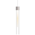 Mini Linger Pendant | Satin Nickel | Outer Glass | inner acrylic FreeJack Bulb(s) Included