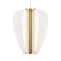 Mini Nyra Pendant | Plated Brass | Acrylic FreeJack Bulb(s) Included
