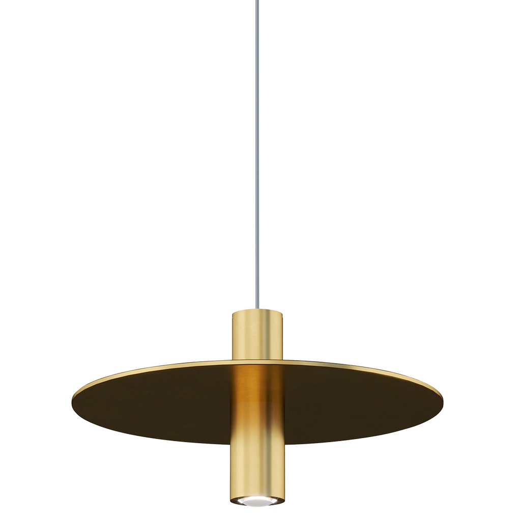 Mini Ponte Pendant | Natural Brass | Metal Shade FreeJack Bulb(s) Included