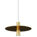 Mini Ponte Pendant | Natural Brass | Metal Shade FreeJack Bulb(s) Included