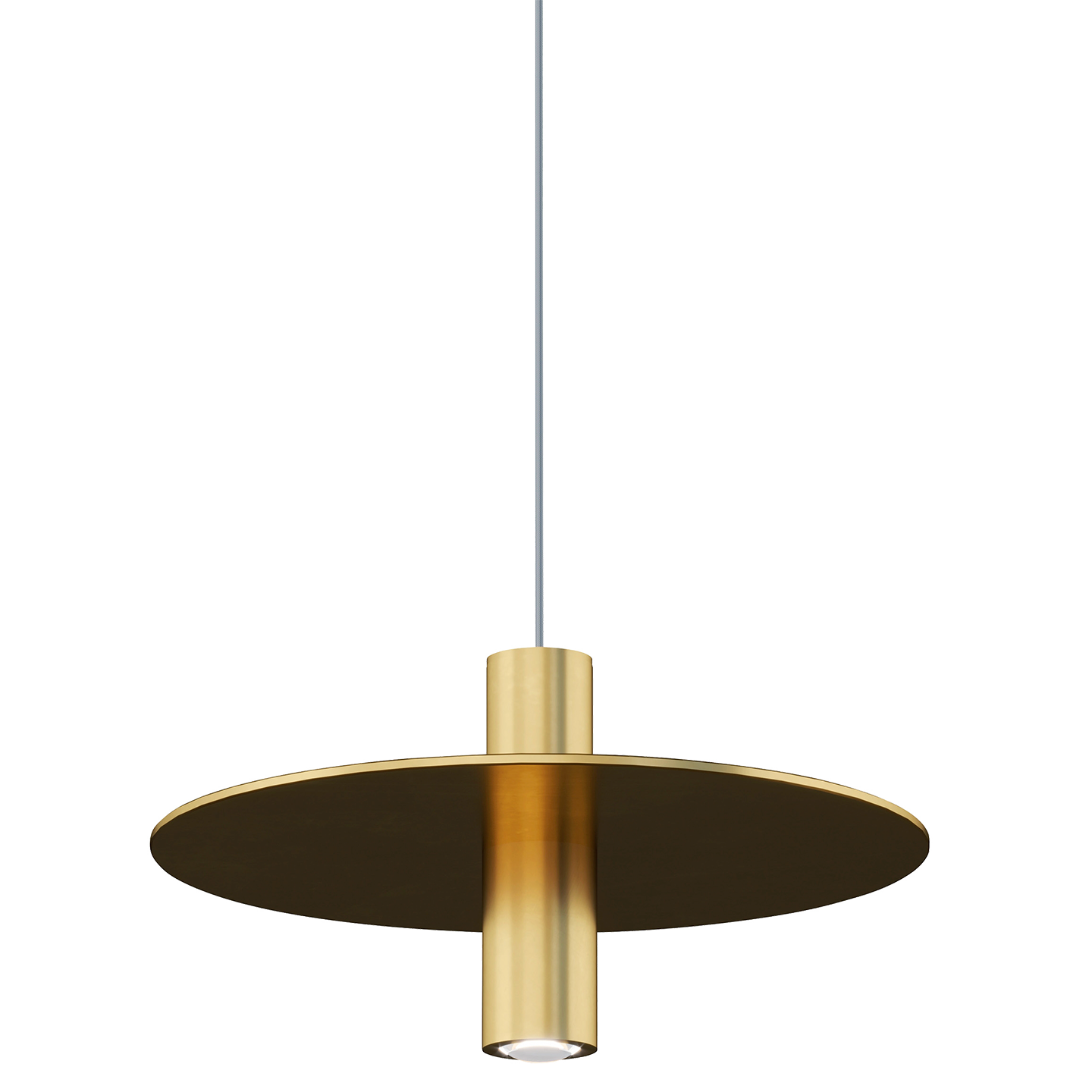 Mini Ponte Pendant | Natural Brass | Metal Shade FreeJack Bulb(s) Included