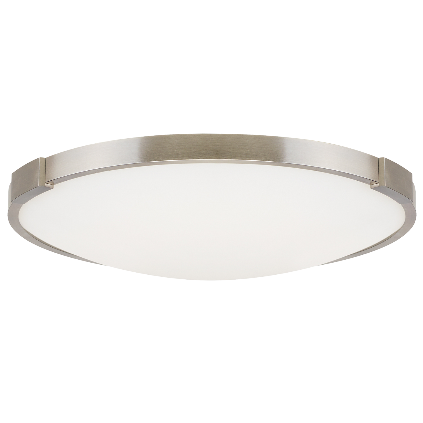 Lance 13 Flush Mount 13" DIAMETER Satin Nickel 3000K 90 CRI LED 3000k 120v