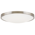 Lance 13 Flush Mount 13" DIAMETER Satin Nickel LED 3000K 90 CRI90 cri 3000k 277v