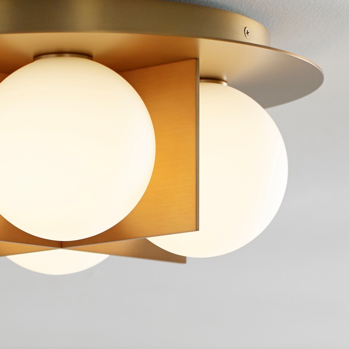 Orbel Flush Mount Aged Brass 3000K 90 CRI bi-pin g9 led 90 cri 3000k 120v