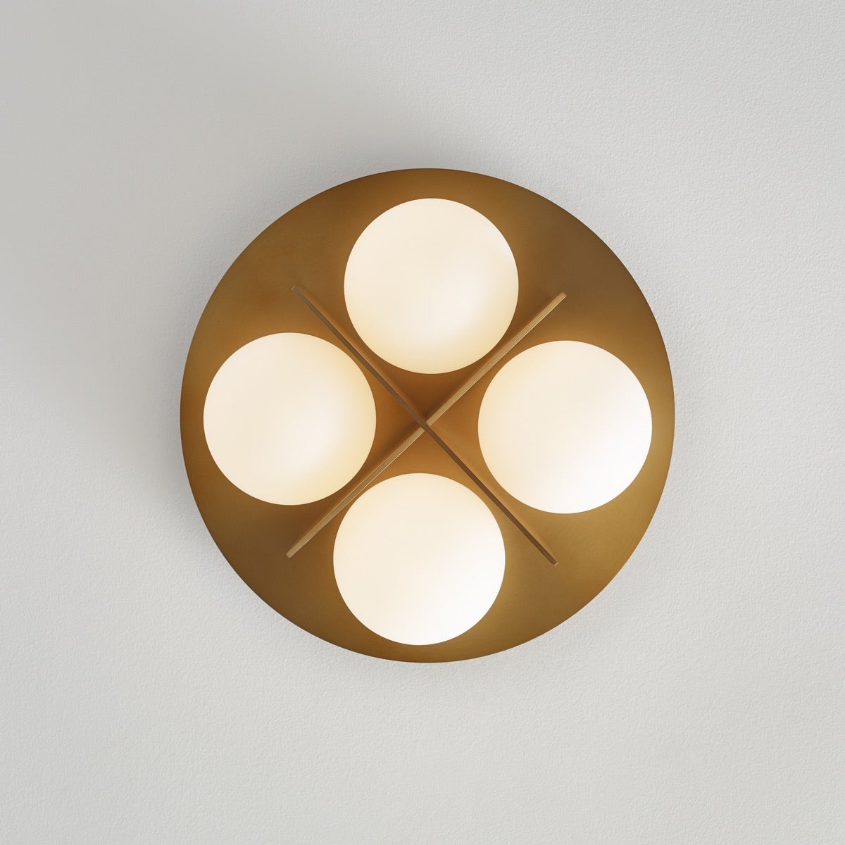 Orbel Flush Mount Aged Brass 3000K 90 CRI bi-pin g9 led 90 cri 3000k 120v