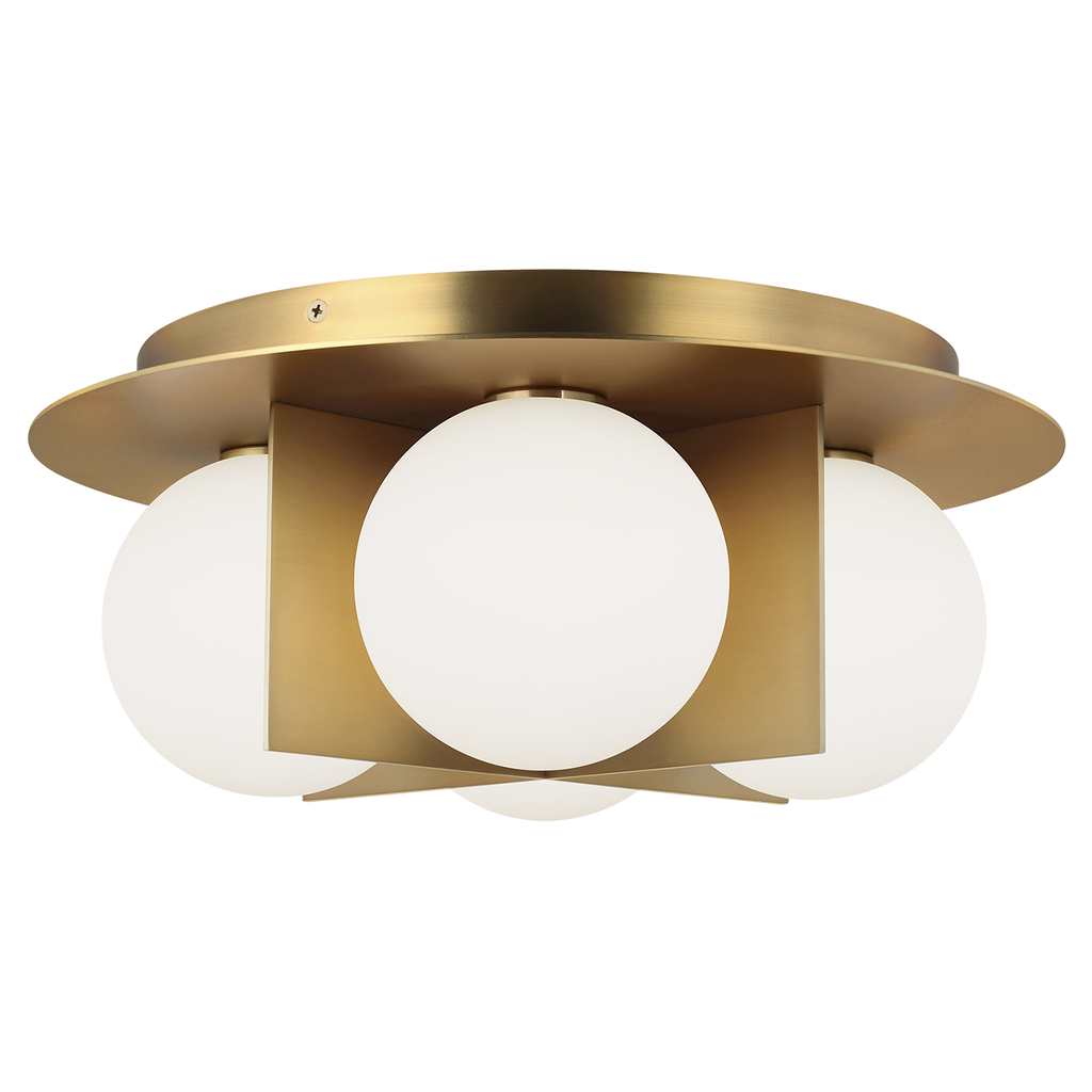 Orbel Flush Mount Aged Brass 3000K 90 CRI bi-pin g9 led 90 cri 3000k 120v