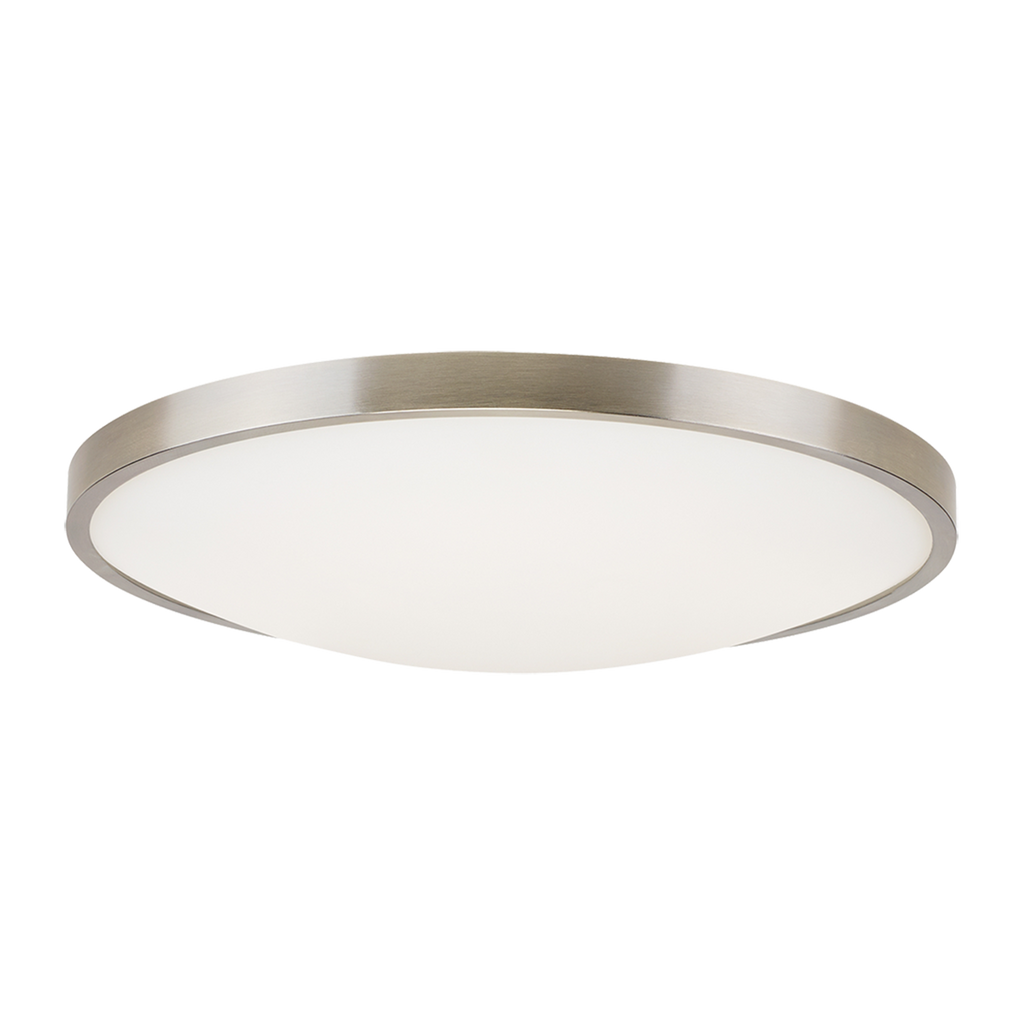 Vance 13 Flush Mount 13" Small Satin Nickel LED 90 CRI 2700k 120V