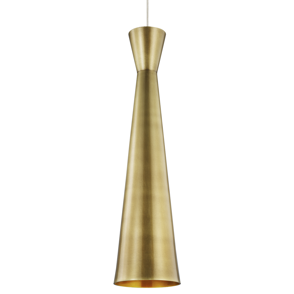 Windsor Pendant | Satin Nickel | Plated Brass Kable Lite Bulb(s) Not Included