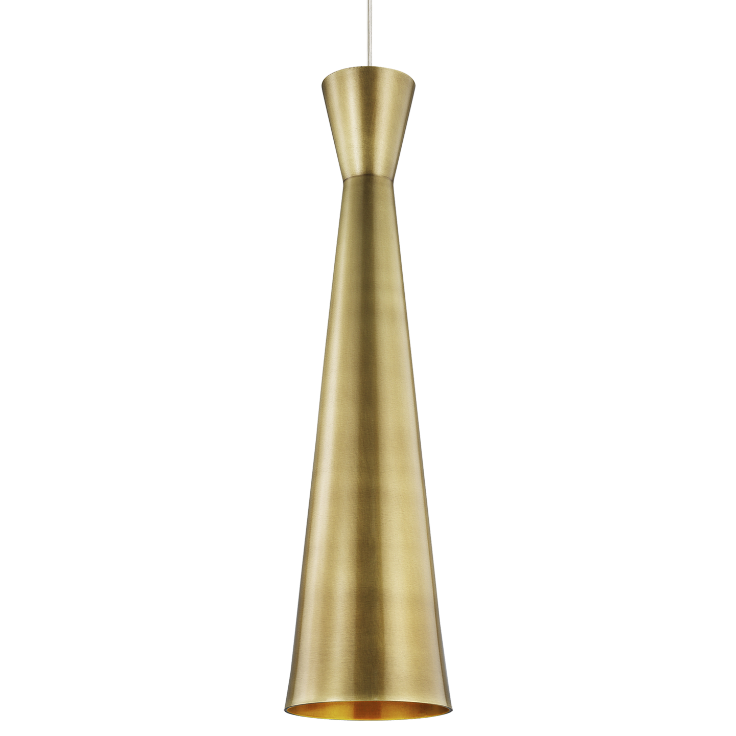 Windsor Pendant | Satin Nickel | Plated Brass Kable Lite Bulb(s) Included